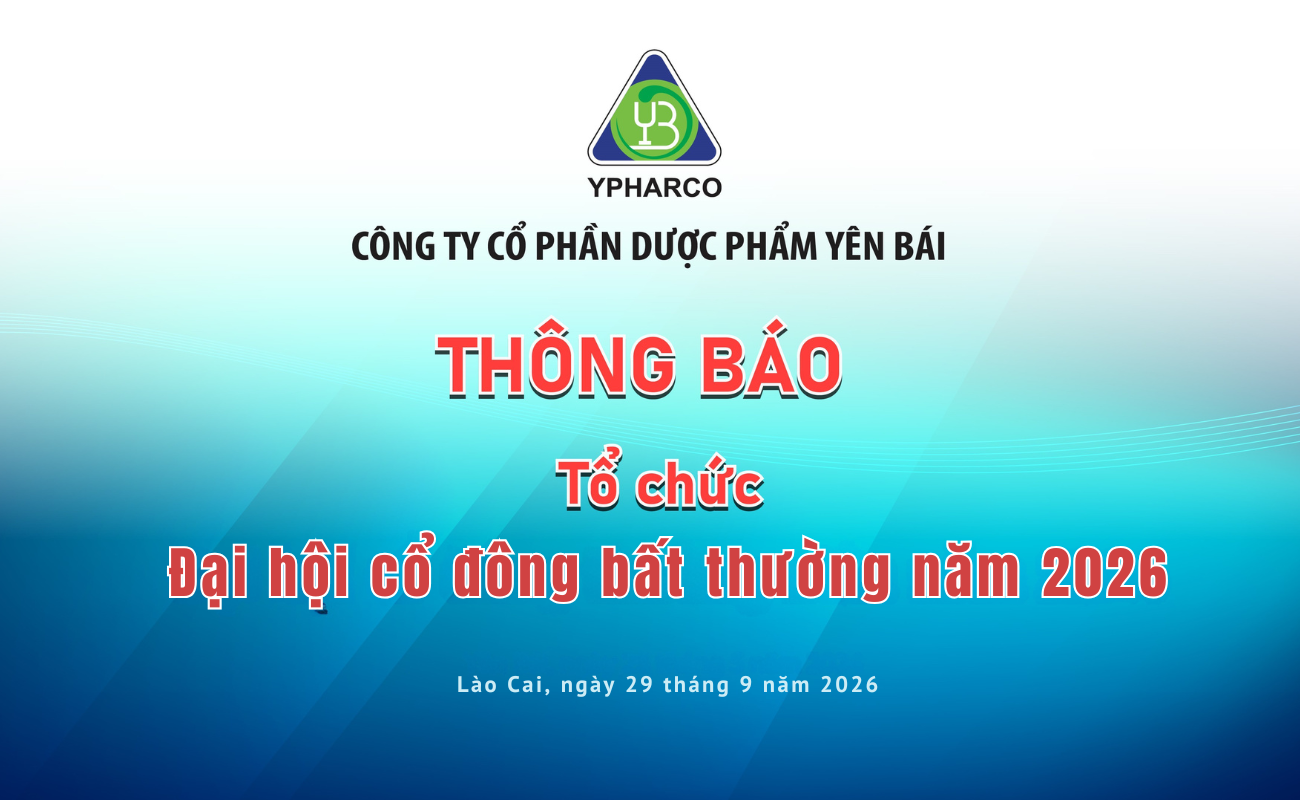 THÔNG BÁO ĐẠI HỘI CỔ ĐÔNG BẤT THƯỜNG NĂM 2026